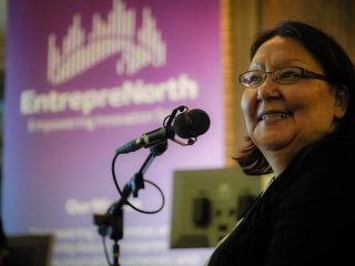 Joanna Awa, host of EntrepreNorth, Iqaluit 2018
