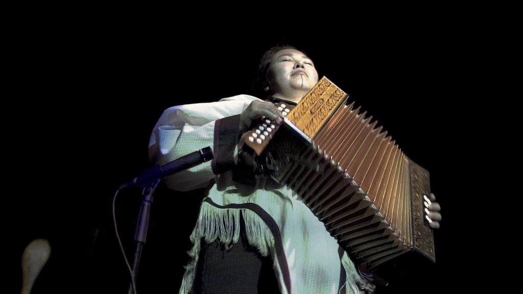Christine Tootoo on the button accordion  in Ikumagialiit